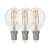 3pk LED E14 illum klar 4.9W dimbar