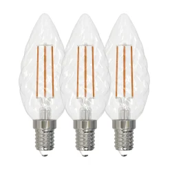 3pk LED E14 krystall klar 3W dimbar