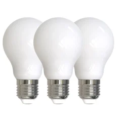 3pk LED E27 normal opal 7.5W dimbar