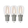 3pk LED ozon E14 klar 2W 100lm 2200K dimbar