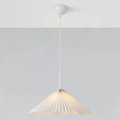 Plisado takpendel 50cm hvit