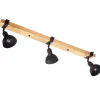 Point 3-lys taklampe skinne sort/natur