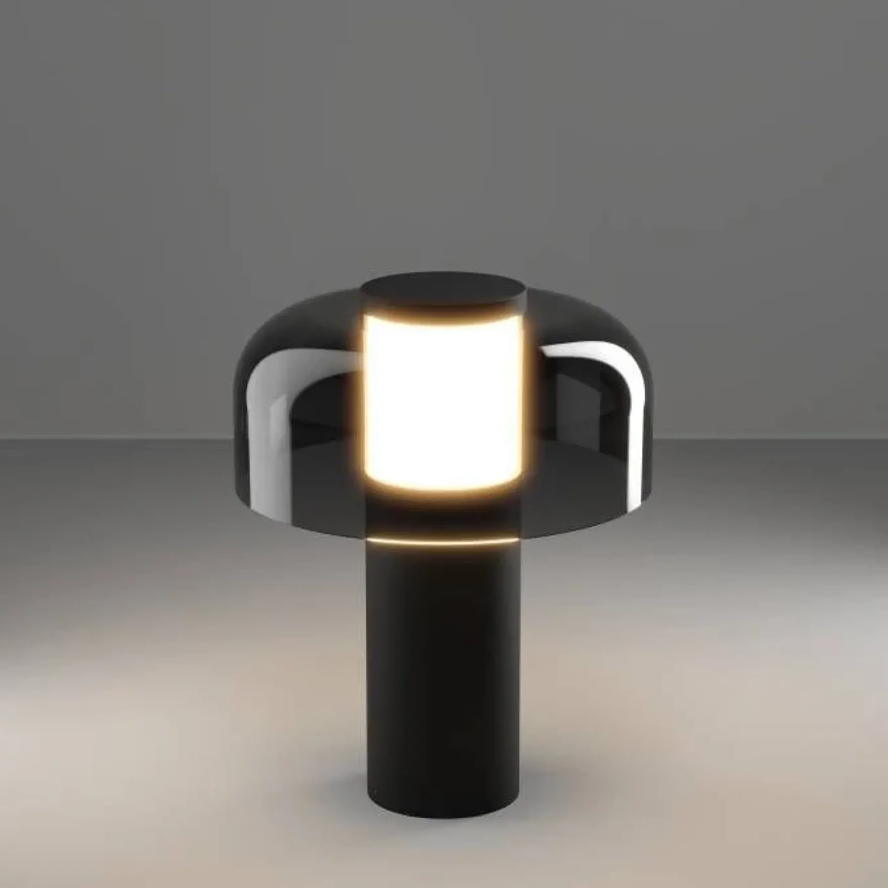 Ponente bordlampe oppladbar IP44 LED sort