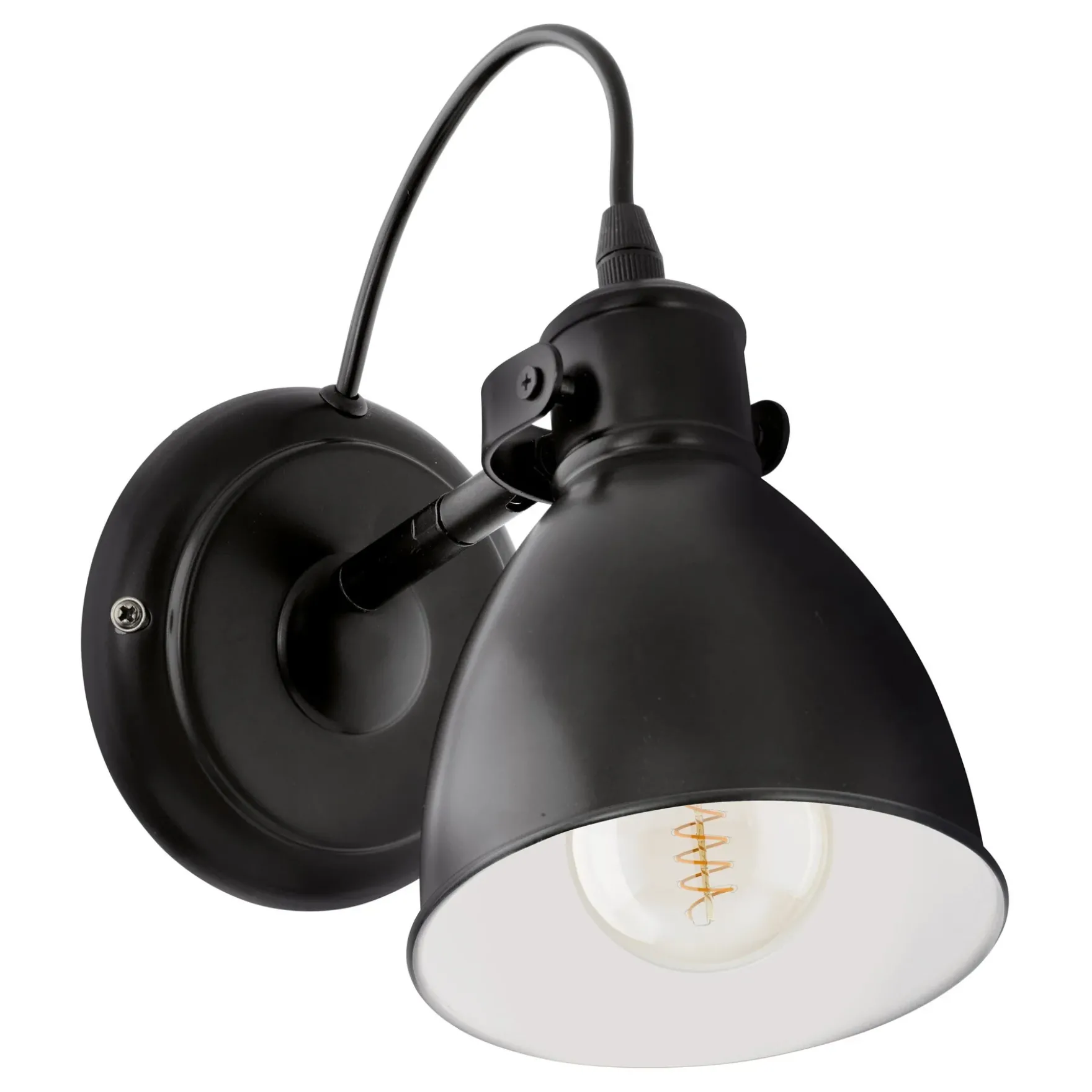 Priddy vegglampe sort