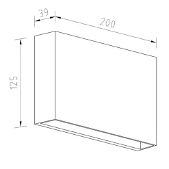 Rapido K2 LED utelampe vegg IP65 hvit