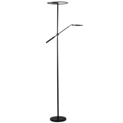 Regent gulvlampe 20W+4W LED sort