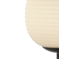 Rille bordlampe sort/opal