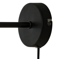 Rille vegglampe sort/opal