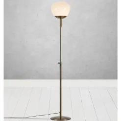 Rise gulvlampe antikk/hvit