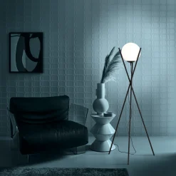 Salvezinas gulvlampe sort/hvit
