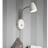 Sandnes vegglampe hvit m/dim