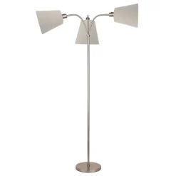 Sandvik 3-lys gulvlampe u/skjerm satin