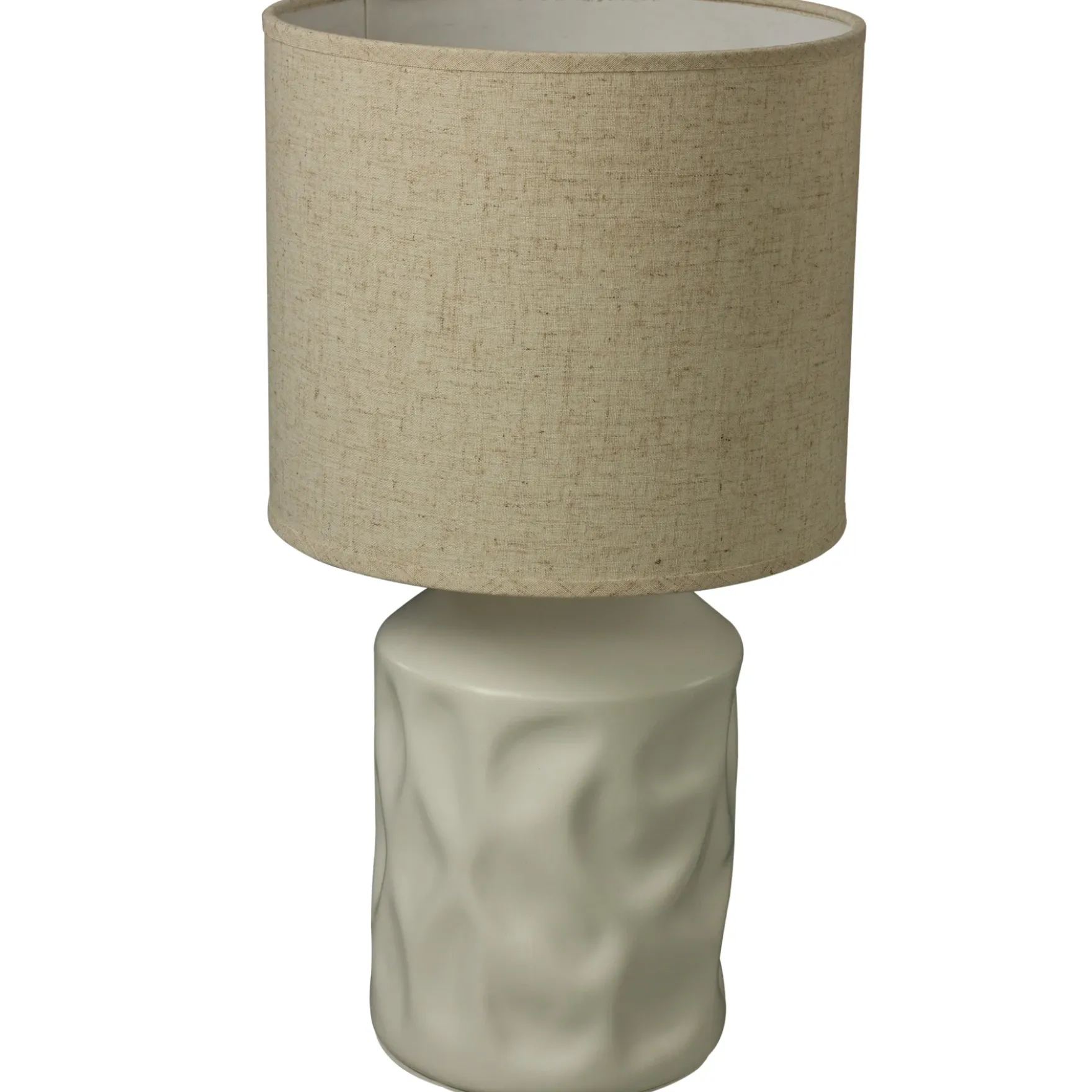 Seramix bordlampe naturhvit/beige