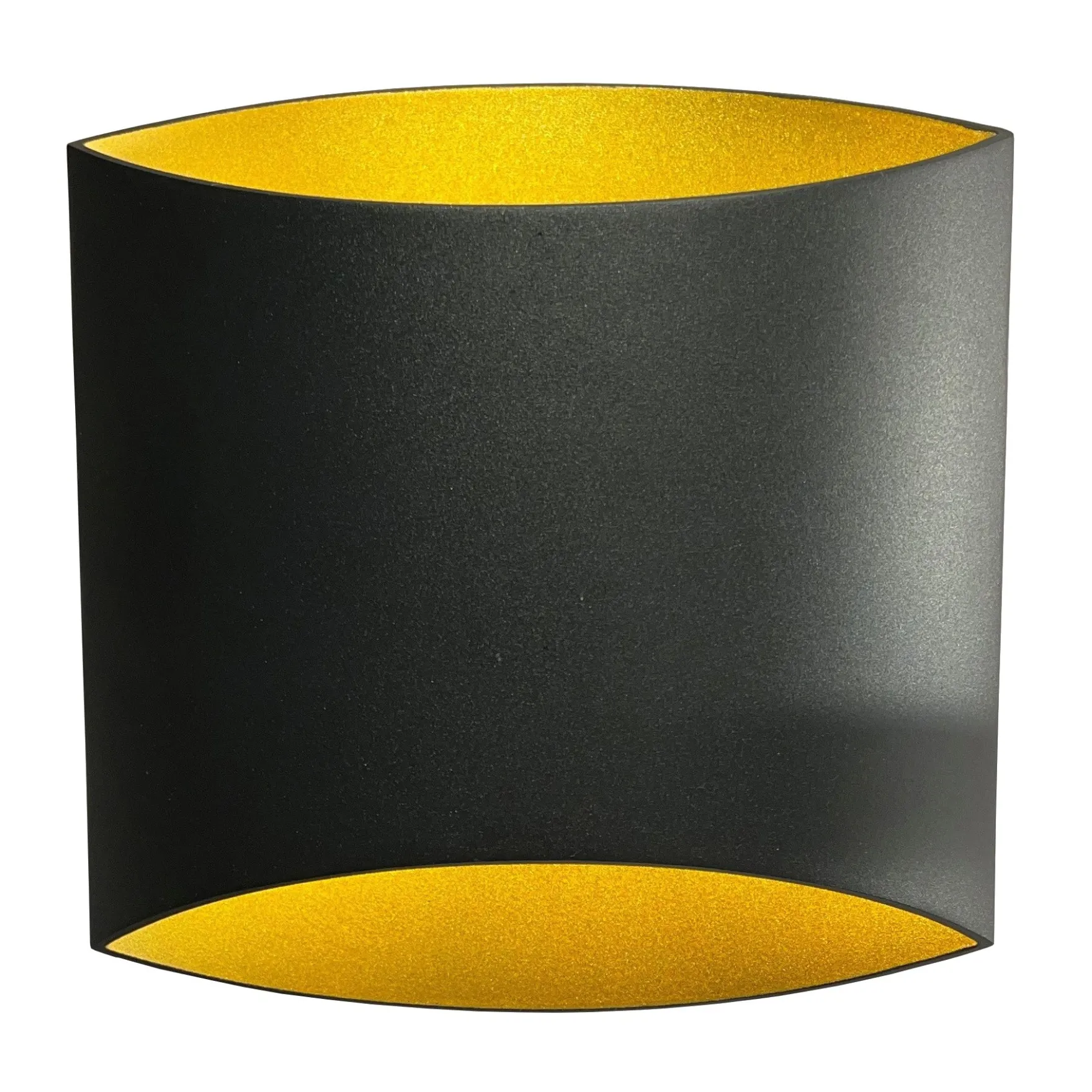 Shade X vegglampe 40W sort/messing