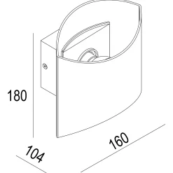 Shade X vegglampe 40W sort/messing
