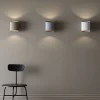 Sinne vegglampe grå/messing