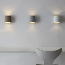 Sinne vegglampe hvit/messing