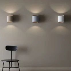 Sinne vegglampe hvit/messing