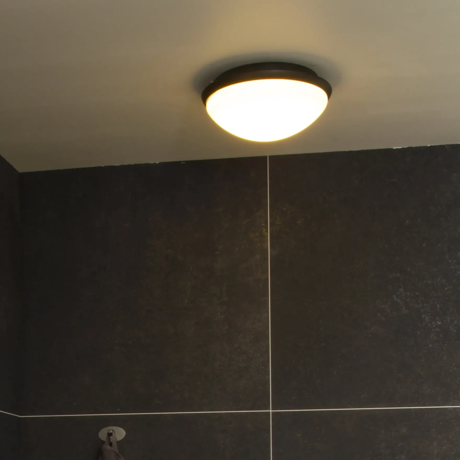 Siracusa LED plafond IP44 sort