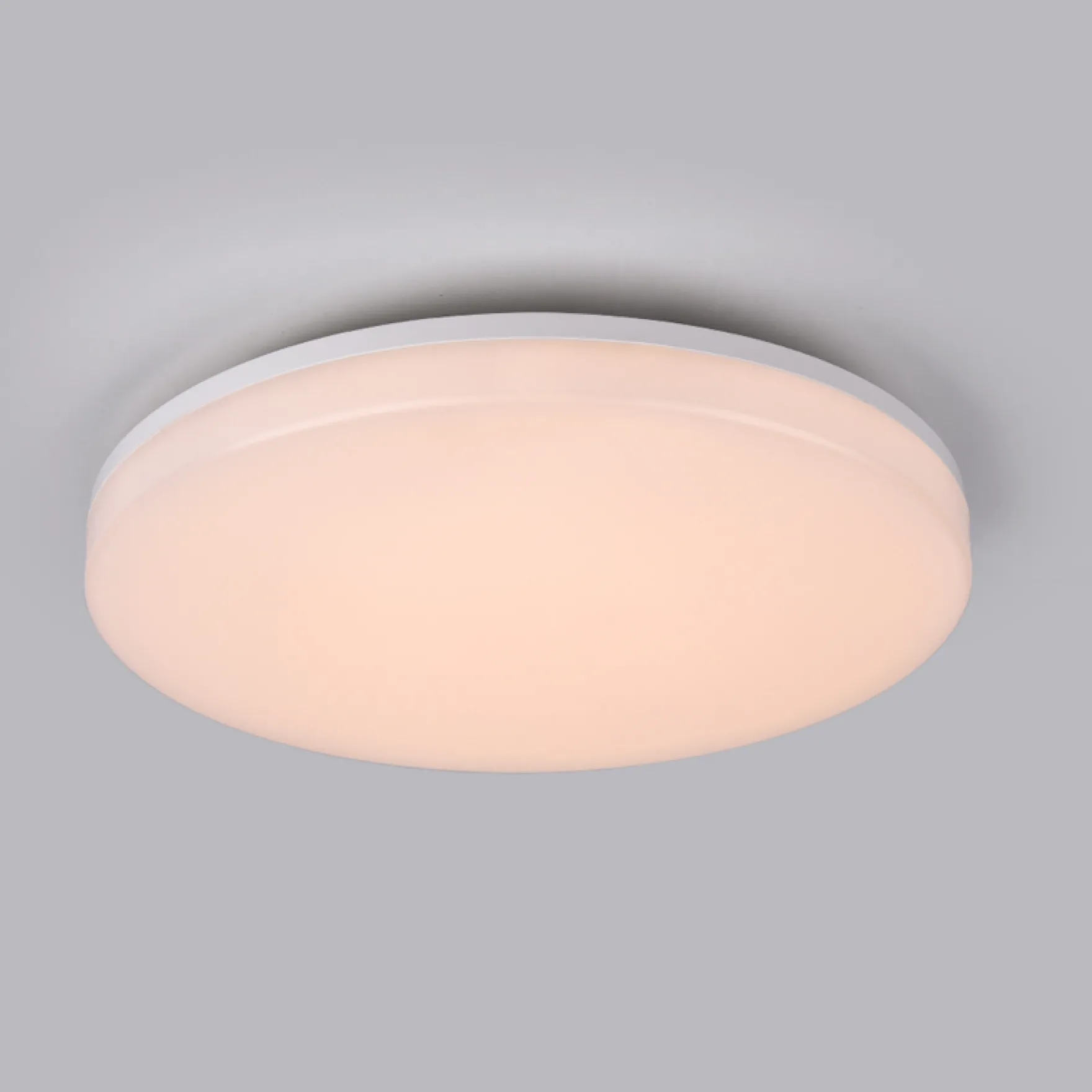 Smart kontur LED plafond IP54 hvit