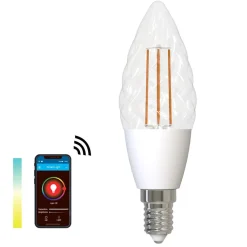 SMART LIGHT WIFI CCT E14 mignon krystall klar