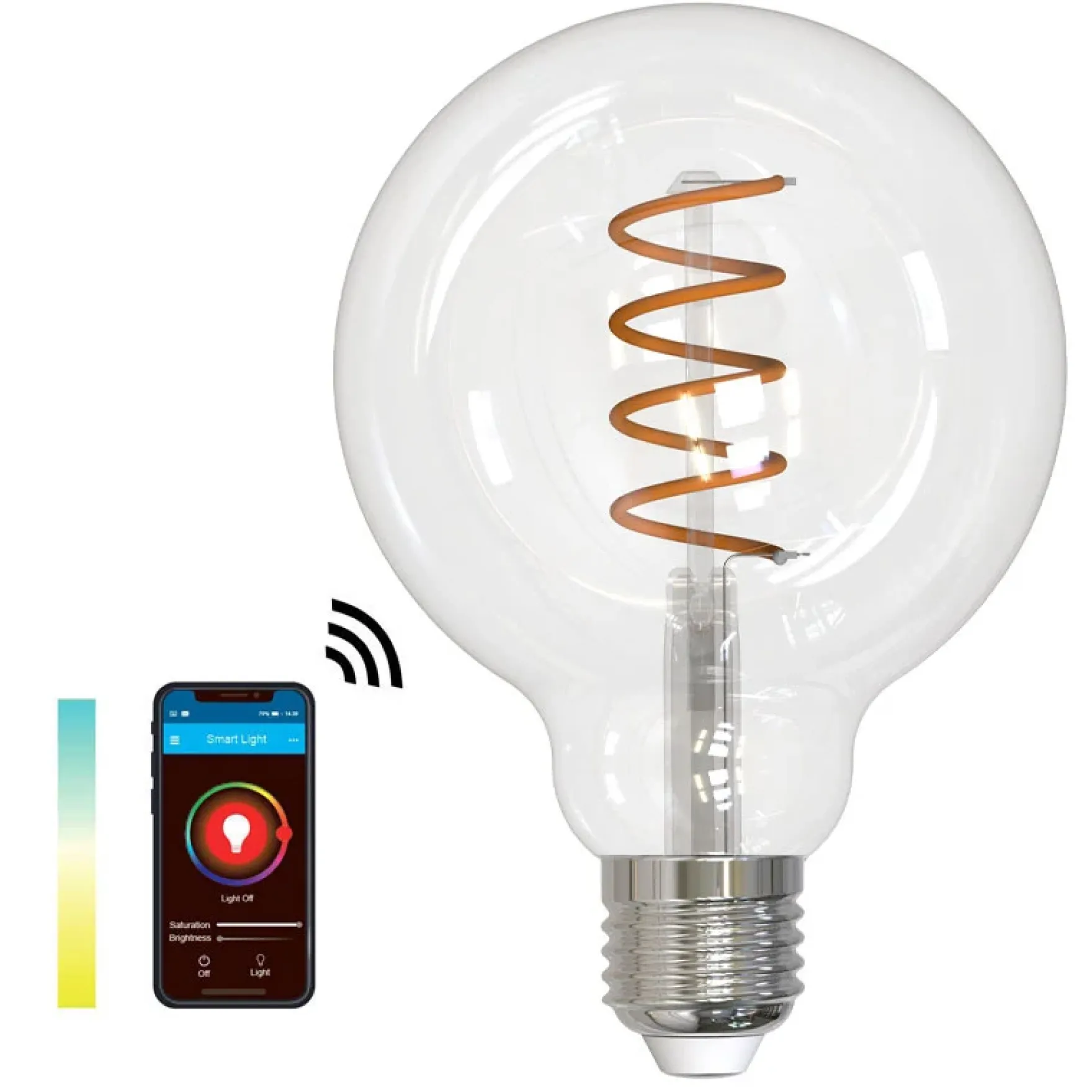 SMART LIGHT WIFI CCT globe klar Ø95mm