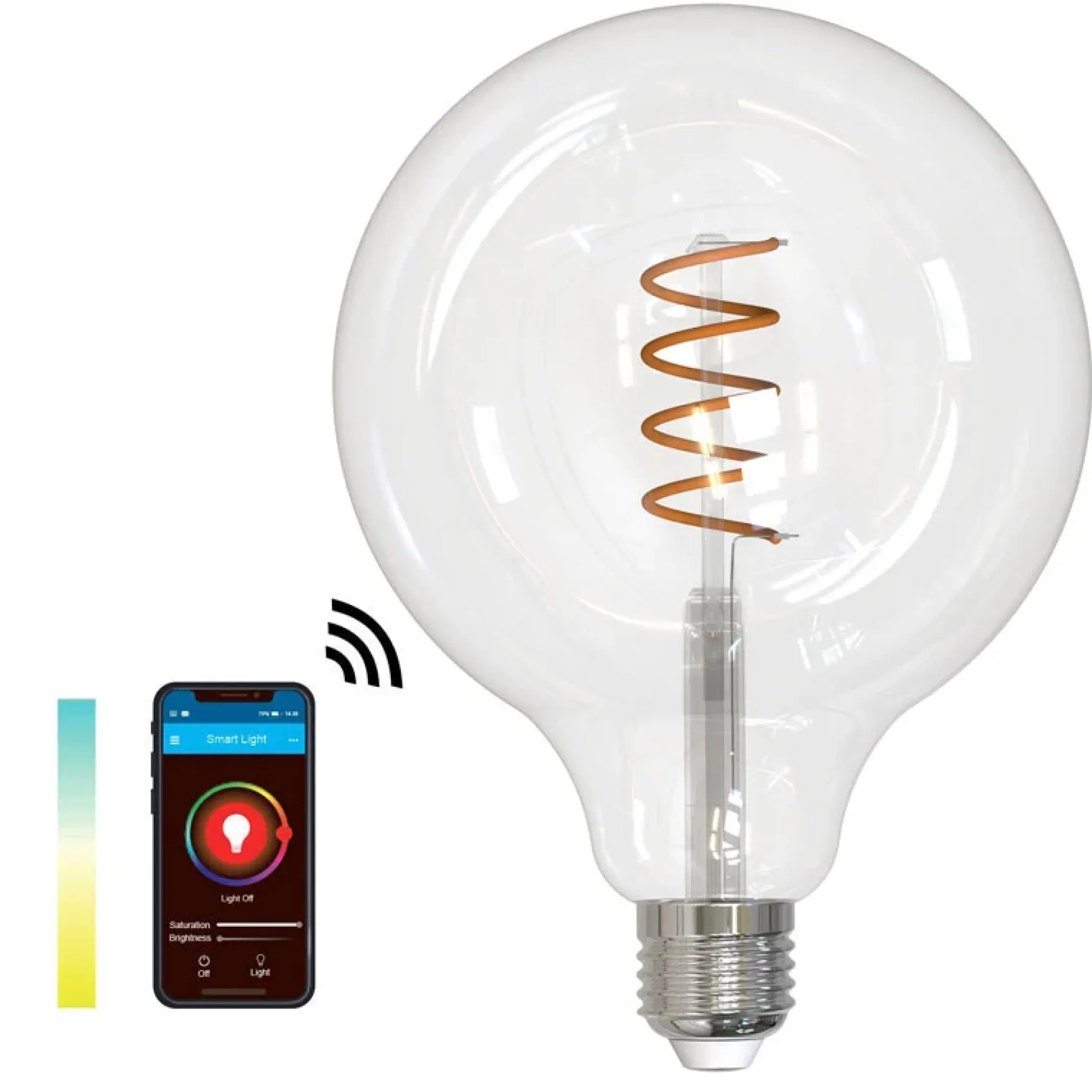 SMART LIGHT WIFI CCT globe klar Ø125mm