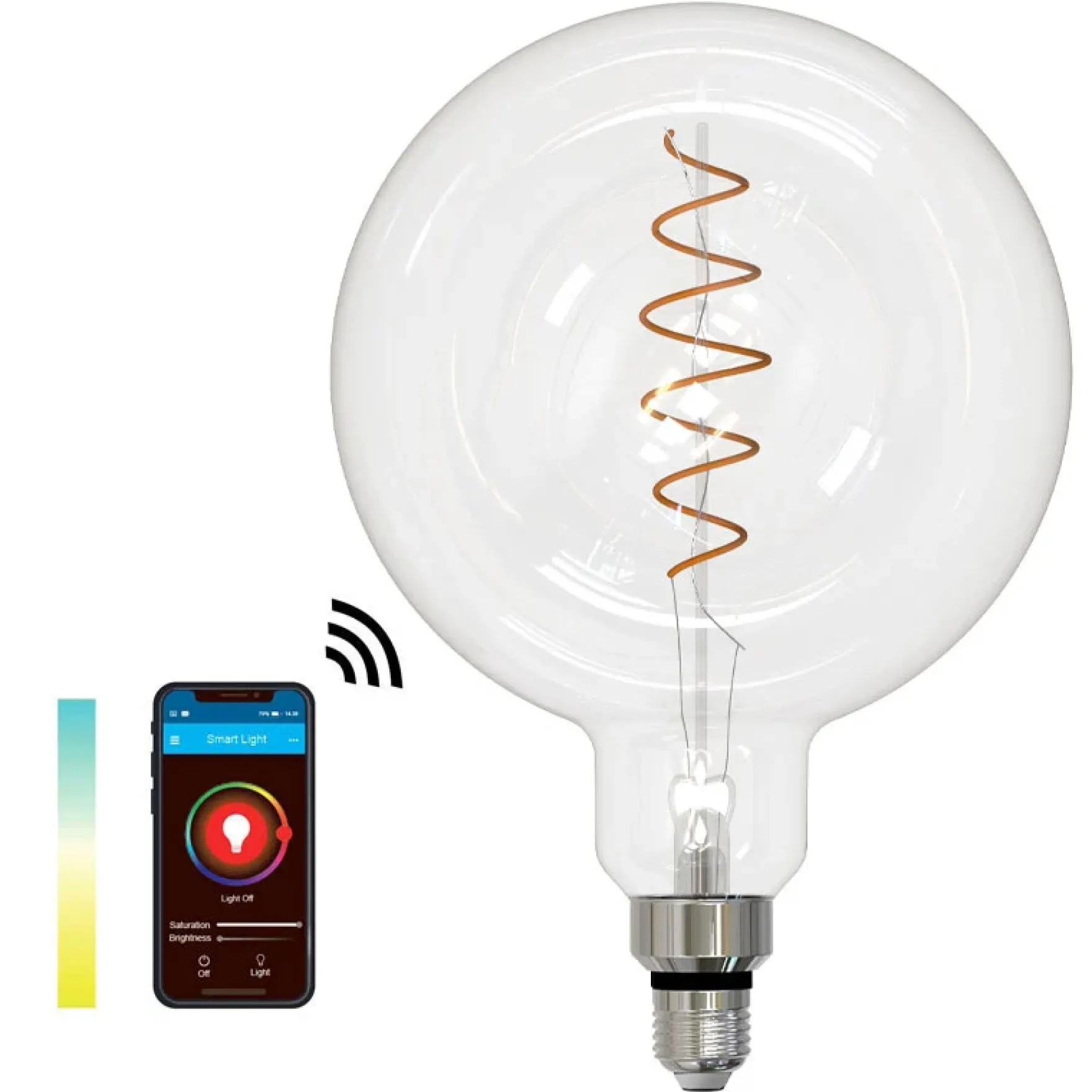 SMART LIGHT WIFI CCT globe klar Ø200mm