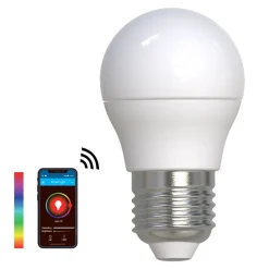 SMART LIGHT WIFI RGB E27 krone hvit