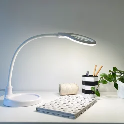 Sømmen LED lupelampe hvit