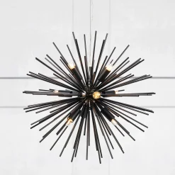 Soleil takpendel Ø56cm 9x20W sort