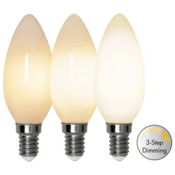 Star LED E14 mignon opal 4W 3-step dim