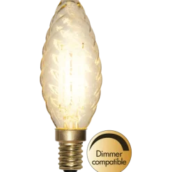 Star LED E14 mignons krystall klar 4.5W dimbar
