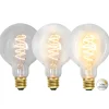Star LED globe klar spiral Ø95mm 4W 3-step dim