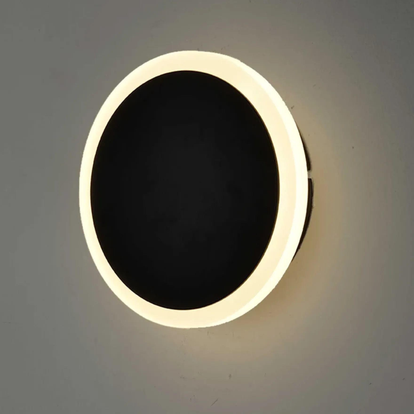 Sæter LED vegglampe sort