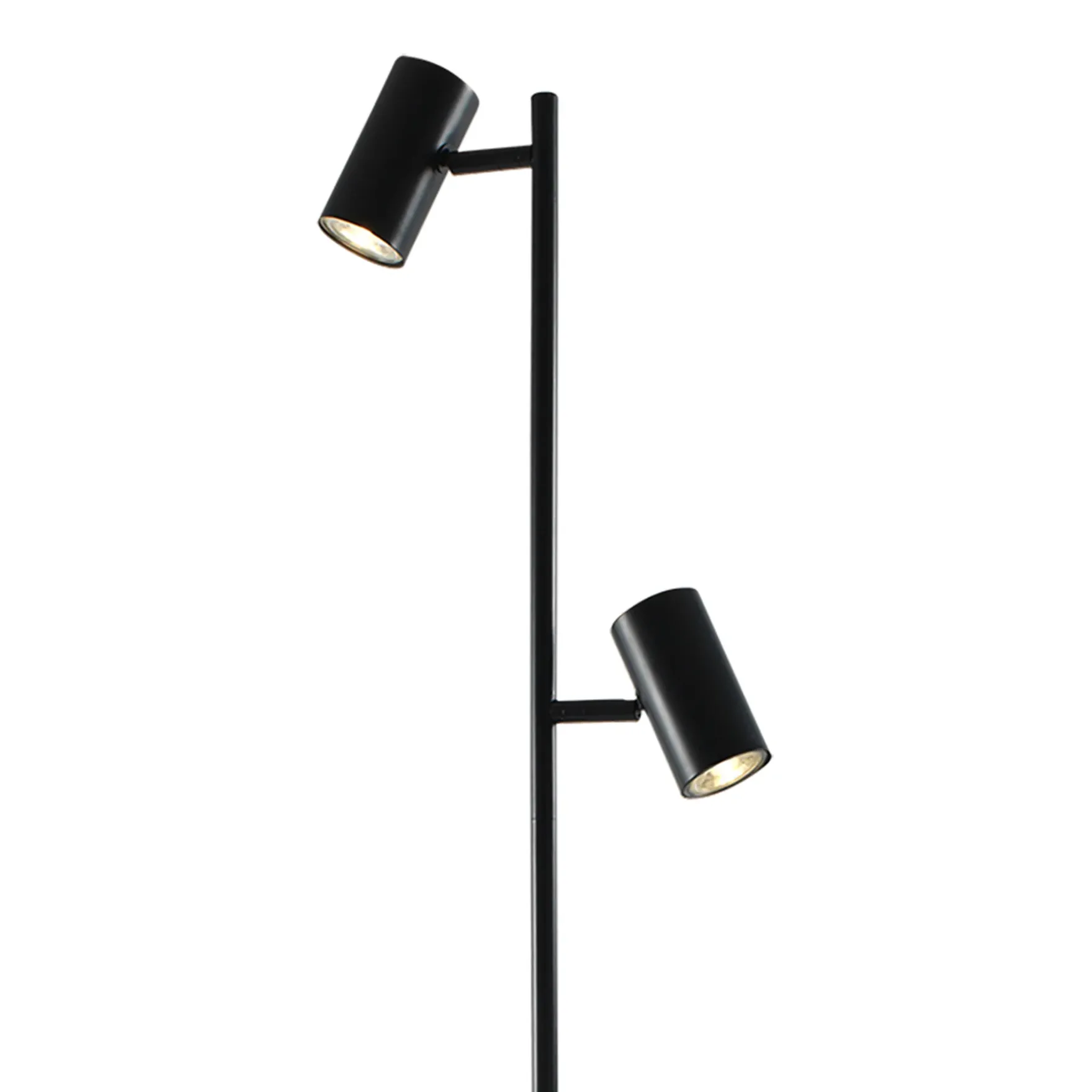 Stockholm 2-lys LED gulvspot sort