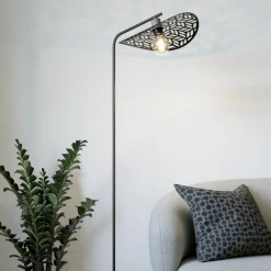 Swaby gulvlampe E27 bronse