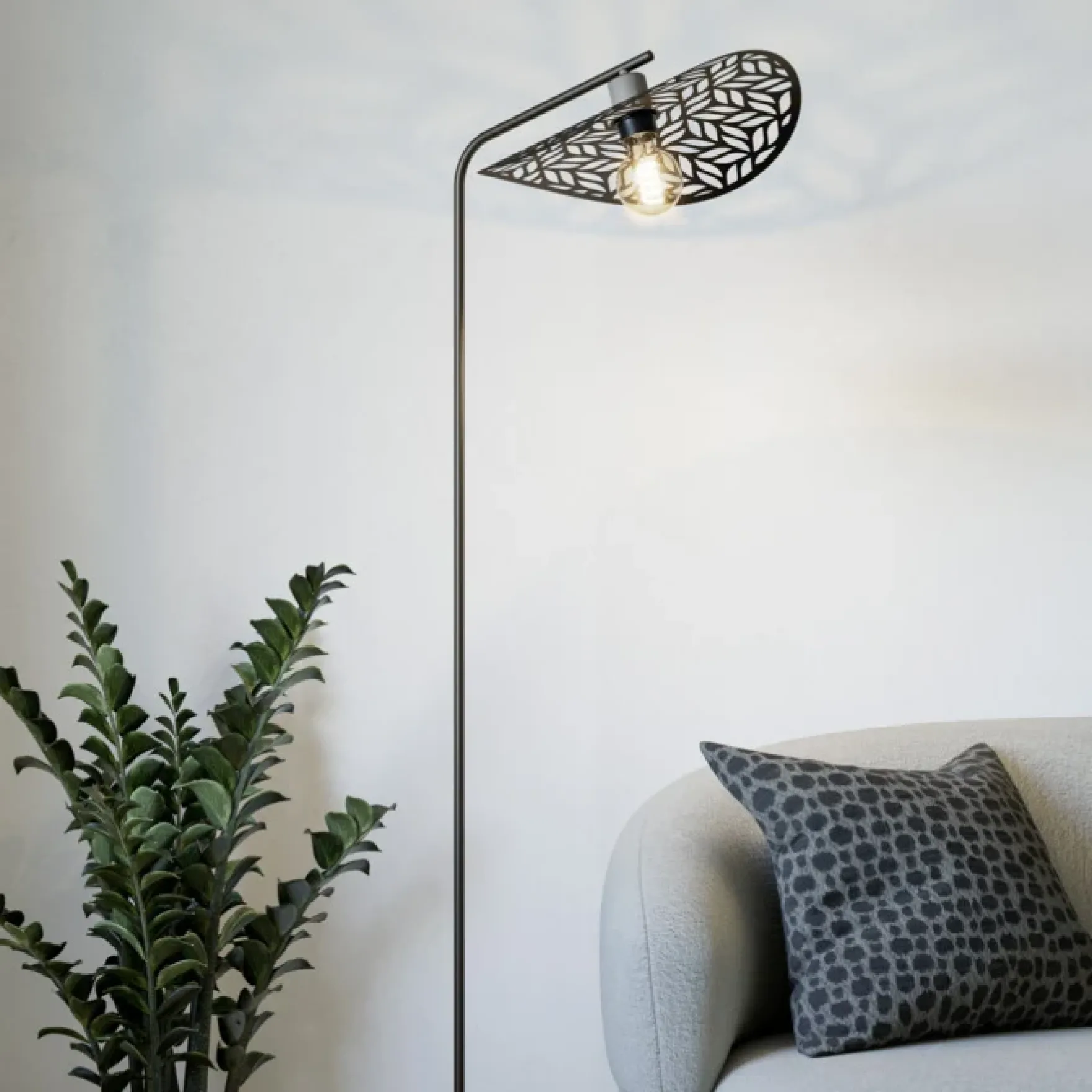 Swaby gulvlampe E27 bronse