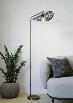 Swaby gulvlampe E27 bronse