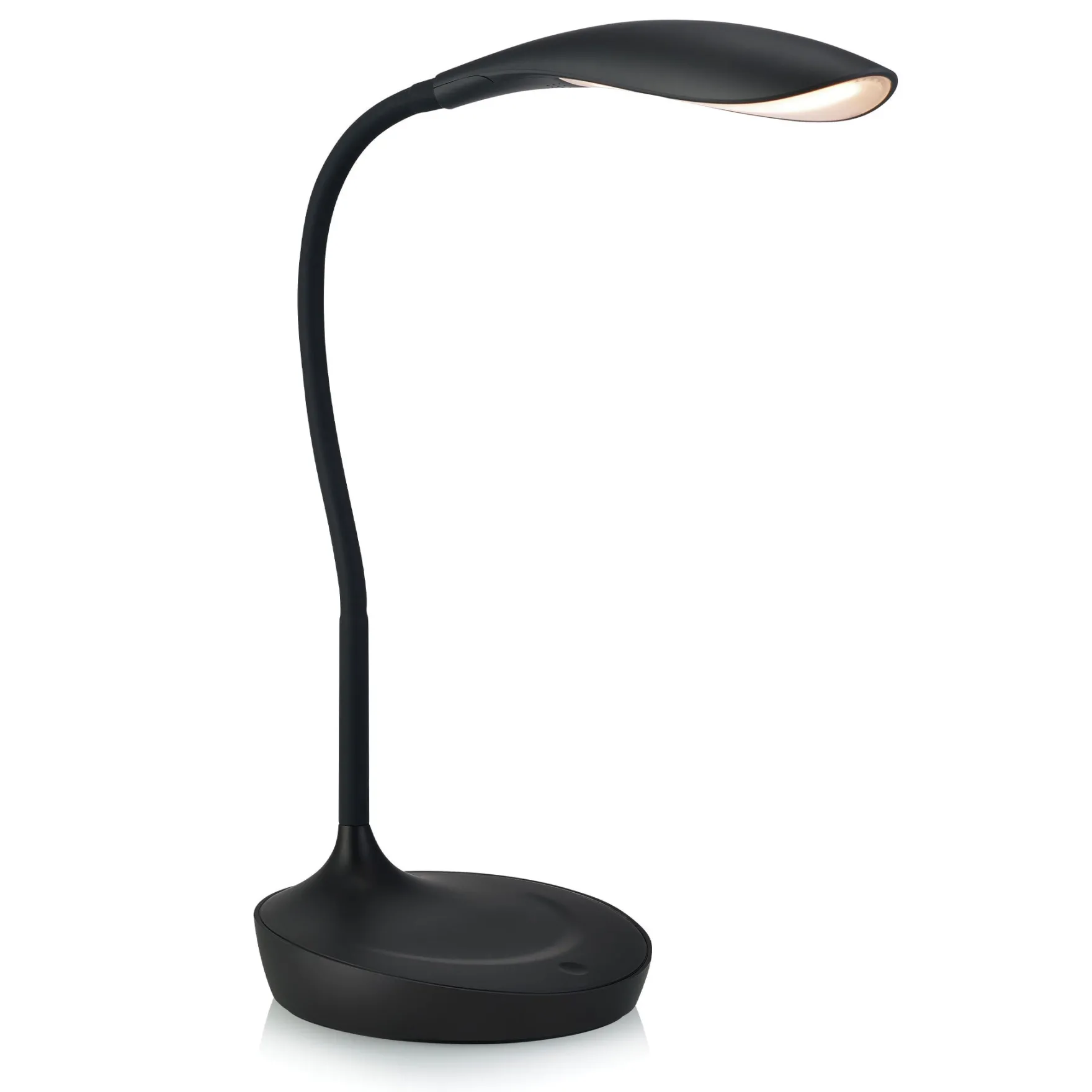 Swan LED bordlampe m/USB sort