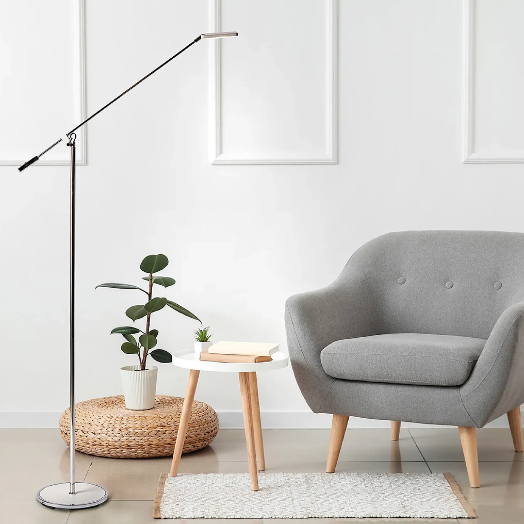 Tammi gulvlampe 1-lys LED hvit