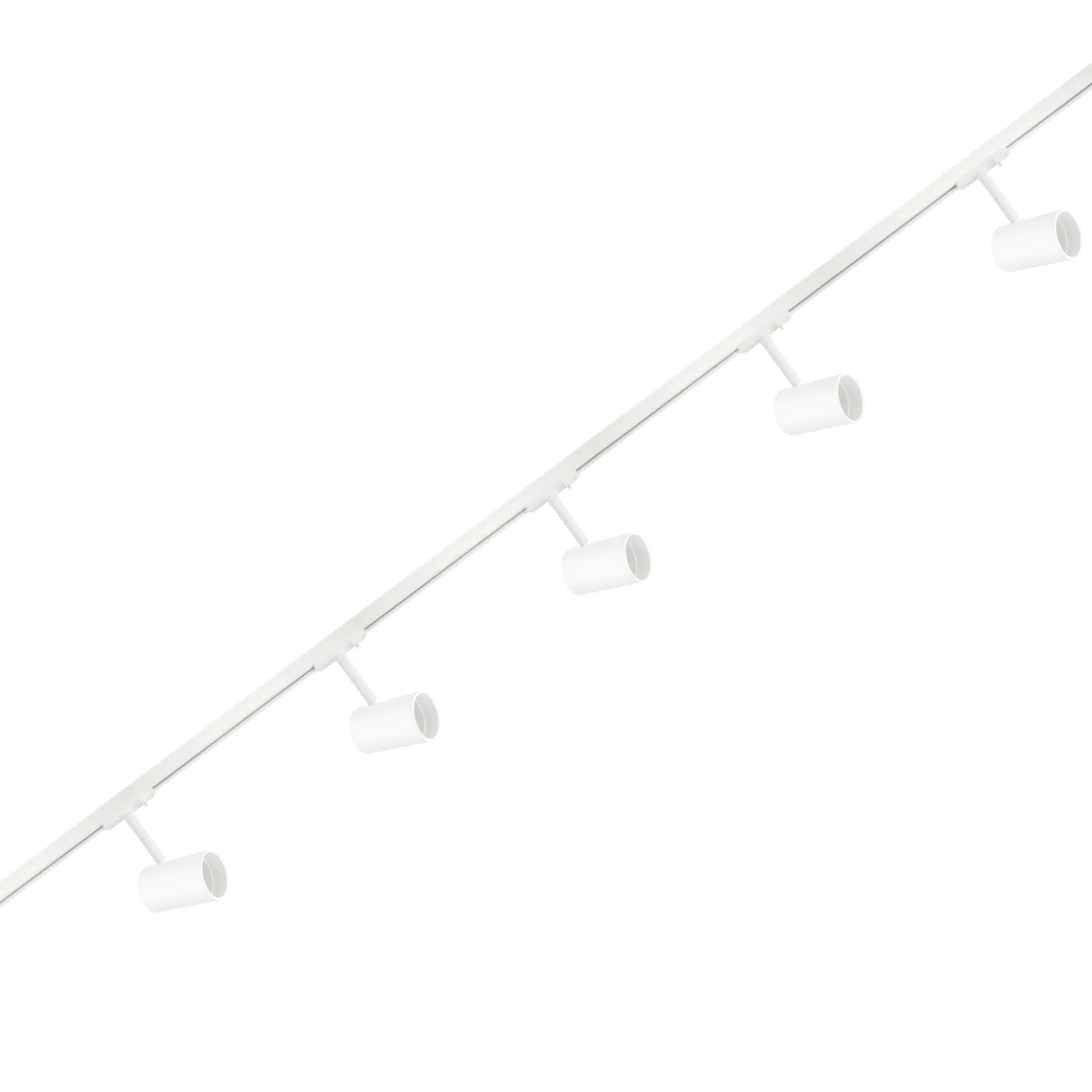 Titan 5-lys skinnepakke m/ 2m skinne hvit