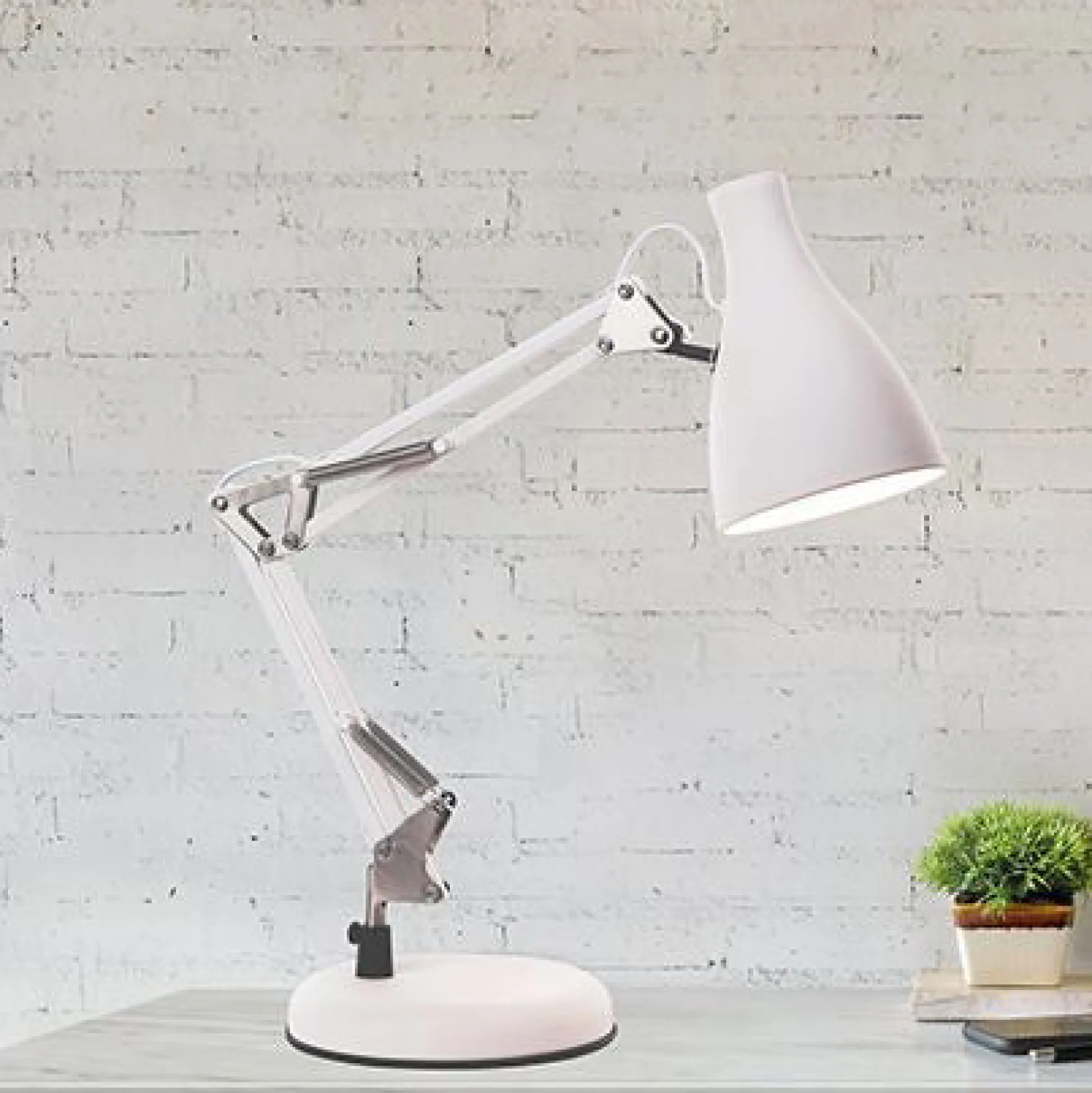 Tivoli bordlampe hvit