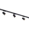 Trackline conic 3-lys skinnepakke 1m sort
