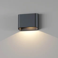 Trem K1 vegglampe sort IP65