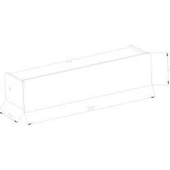 Valentina vegglampe oak dimbar