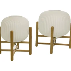 Vinda bordlampe liten opal/natur