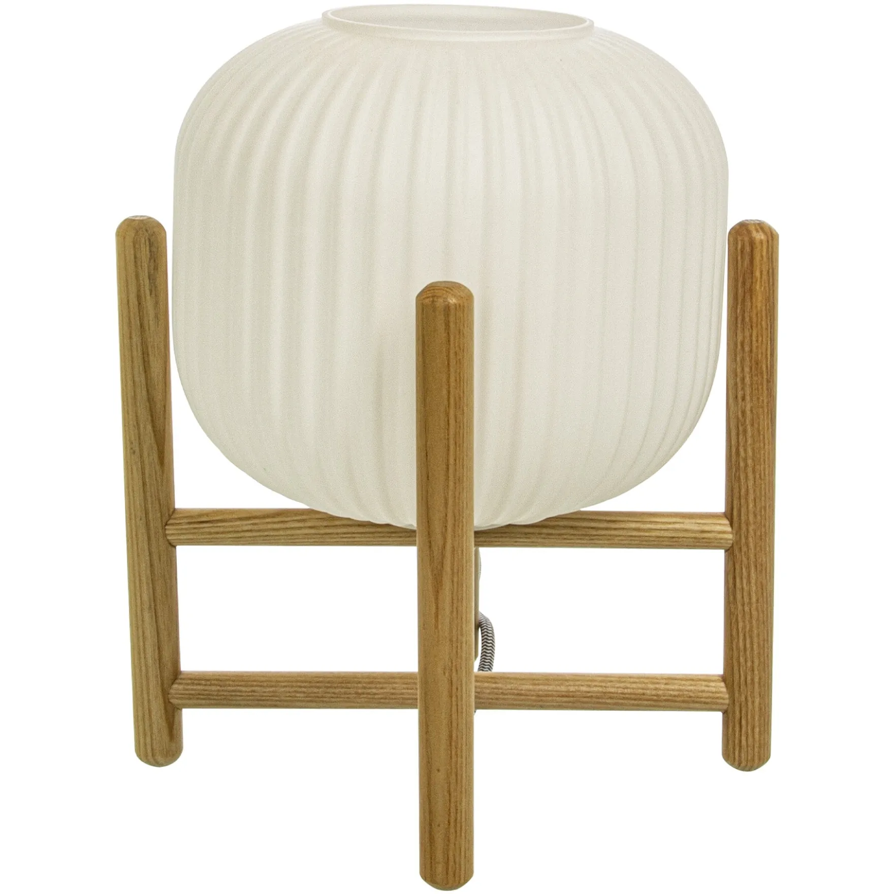 Vinda bordlampe liten opal/natur