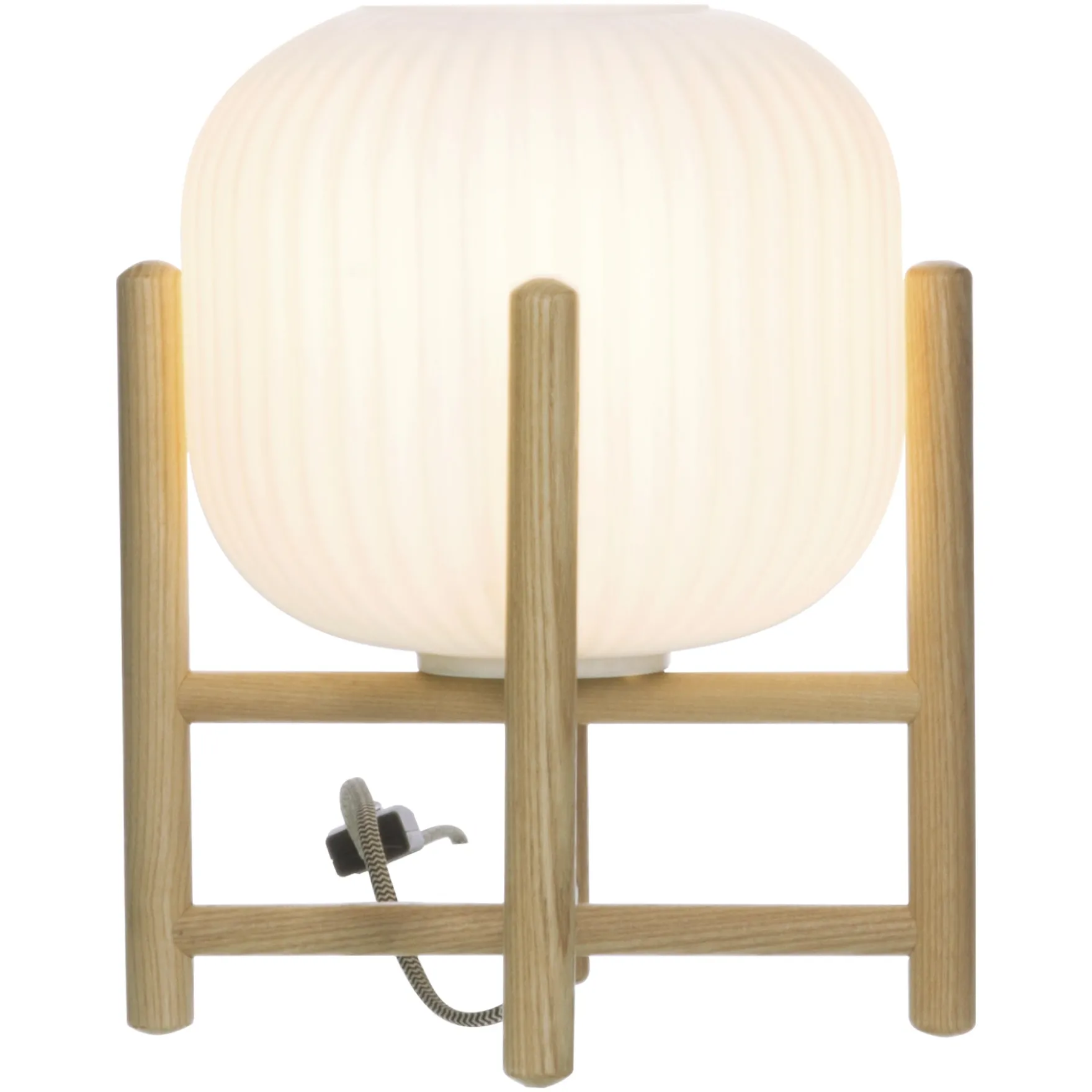 Vinda bordlampe liten opal/natur