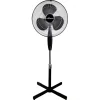 Wind gulvvifte sort/krom